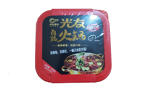 光友自热火锅，不用电不用火，一杯冷水吃火锅